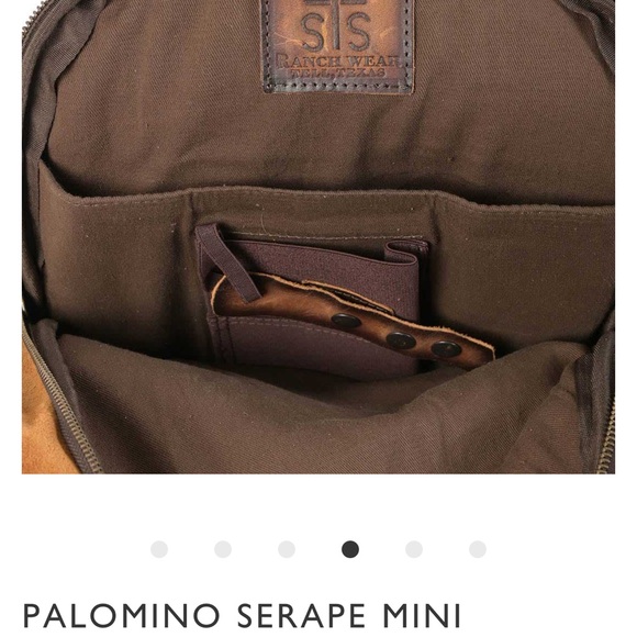 STS NWT Concealed Carry Palomino Serape Mini Backpack AND  NWT leather wallet - Picture 5 of 12